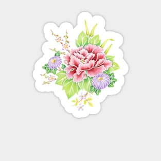 Kimono Bouquet Chintz Sticker